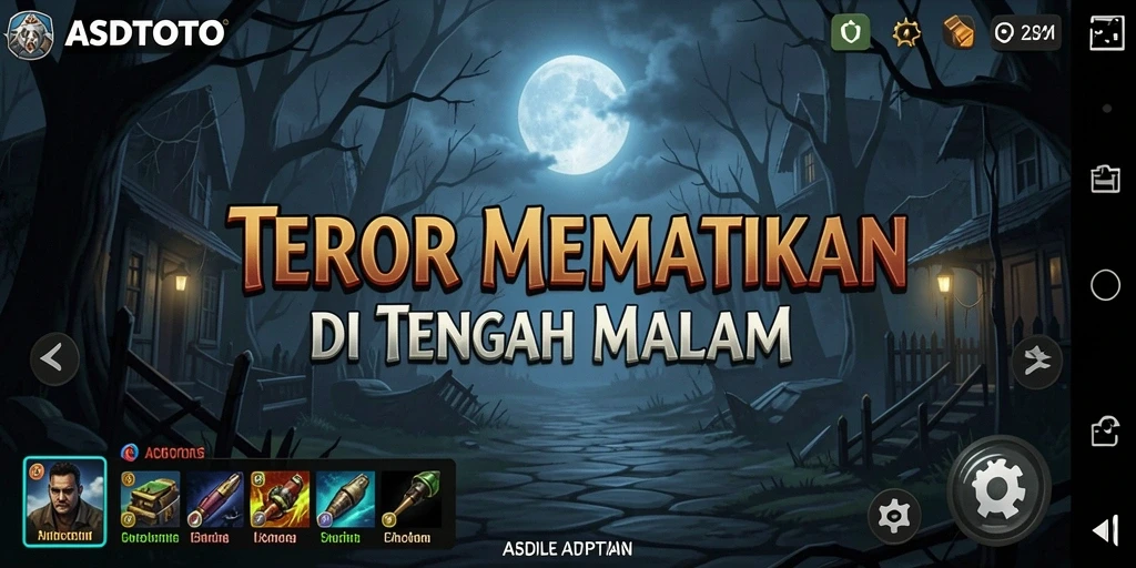 Tampilan gameplay menakutkan dengan suasana Horror yang mendominasi.