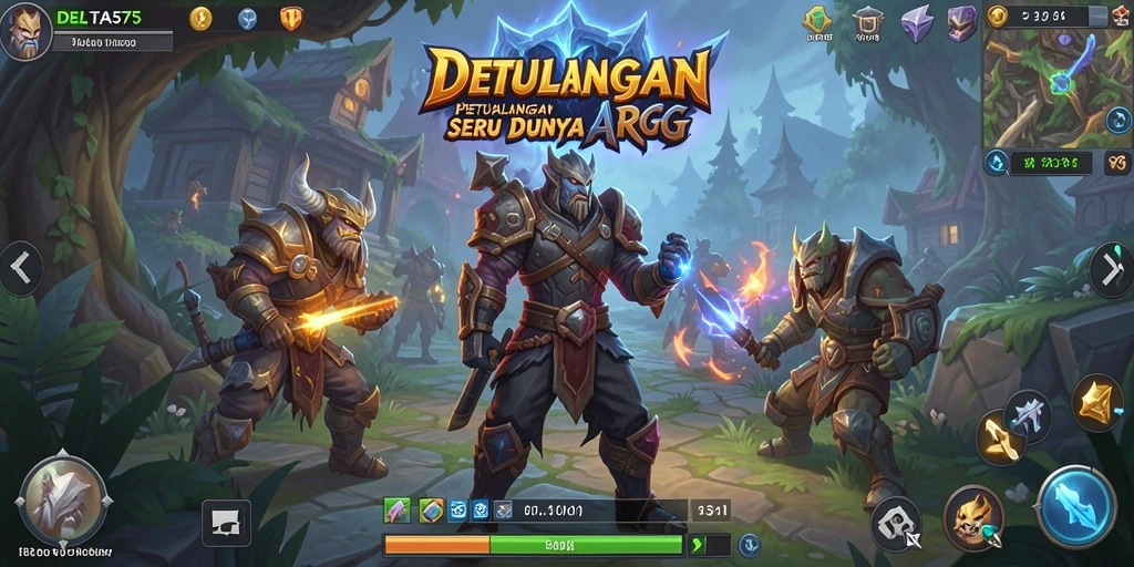 Tampilan seru dari gameplay DELTA575 yang mengasyikkan.