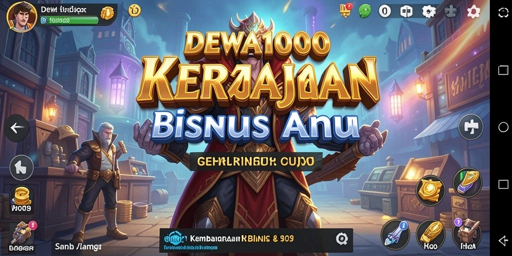 Tampilan tangkapan layar DEWA1000 menampilkan dinamika gameplay Tycoon.