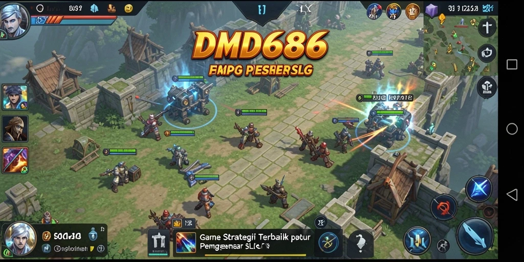 Tampilan dinamis dari gameplay DMD686 yang menantang.