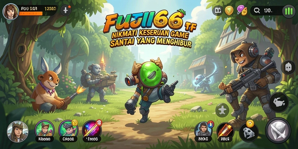 Tampilan gameplay seru dan penuh warna dari FUJI66.