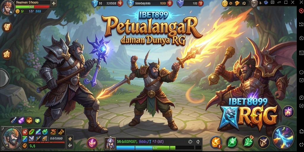 Tangkapan layar menunjukkan pertarungan epik dengan karakter-karakter kuat.