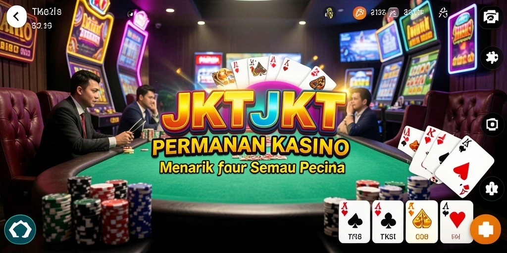 Tampilan gameplay JKTJKT yang menarik dengan fitur kasino.