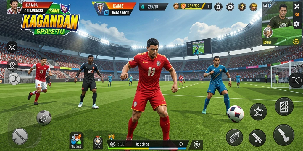 Tampilan screenshot game KAGANDAN menampilkan aksi olahraga yang mendebarkan.
