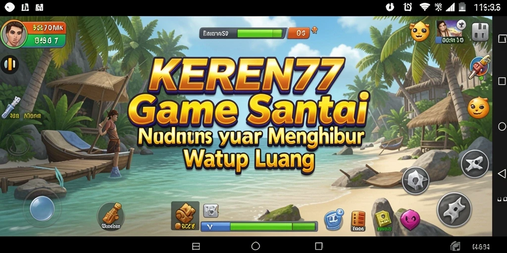 Screenshot gameplay KEREN77 dengan tantangan menarik dan karakter yang lucu.