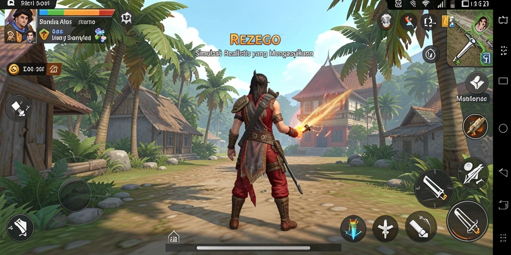 Gameplay <strong>REZEGO</strong> dengan simulasi mendalam dan interaksi menarik.
