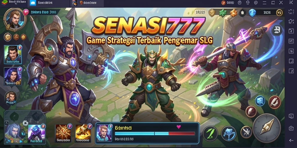 Tangkapan layar gameplay SENSASI777 dengan pertarungan strategis.