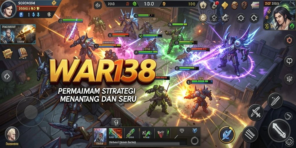 Tangkapan layar gameplay seru dalam WAR138 dengan strategi perang.
